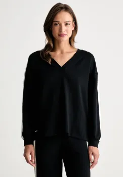 BOSS hanorac de loungewear pentru femei cu modal TONE_Sweatshirt imagine