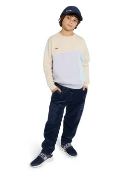 BOSS hanorac din bumbac pentru copii model bej J52352 imagine