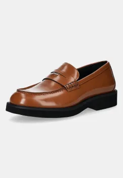 BOSS mocasini de piele Eleri culoarea maro, cu toc plat, 50548761 imagine