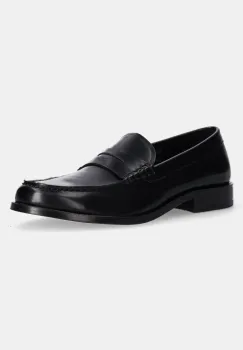 BOSS mocasini de piele Limber barbati, culoarea negru, 50536162 imagine