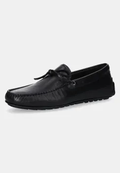 BOSS mocasini de piele Noel barbati, culoarea negru, 50541771 imagine