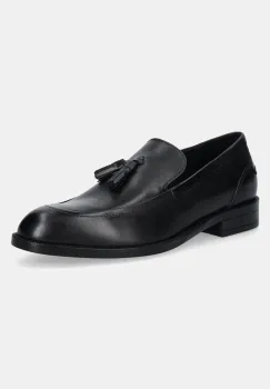 BOSS mocasini de piele Tayil barbati, culoarea negru, 50531305 imagine