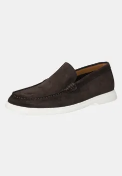BOSS mocasini din piele intoarsa Sienne barbati, culoarea maro, 50543083 imagine