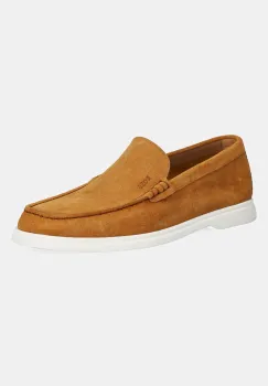 BOSS mocasini din piele intoarsa Sienne barbati, culoarea maro, 50543083 imagine