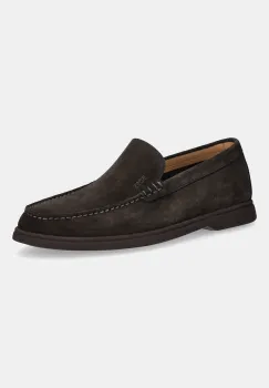 BOSS mocasini din piele intoarsa Sienne culoarea maro, 50543083 imagine