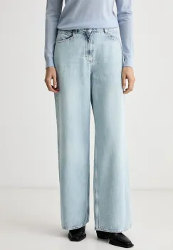 BOSS Orange  blugi wide leg pentru femei C_EMMA MR 1.0 imagine