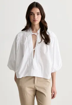 BOSS Orange bluza tip camasa pentru femei din bumbac C_Bales imagine