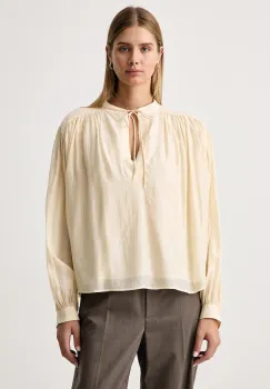 BOSS Orange  bluza tip camasa pentru femei din cupro C_Bellis imagine