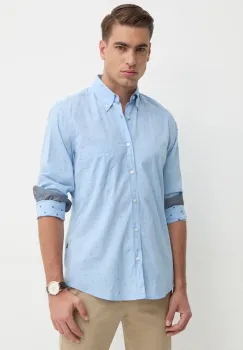 Boss Orange camasa din bumbac barbati, cu guler button-down, regular, 50524706 imagine