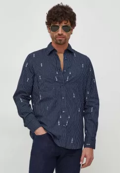 Boss Orange camasa din bumbac barbati, cu guler clasic, regular imagine