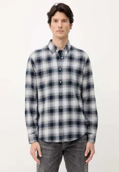 BOSS Orange camasa din bumbac culoarea gri, cu guler button-down, regular, 50549430 imagine
