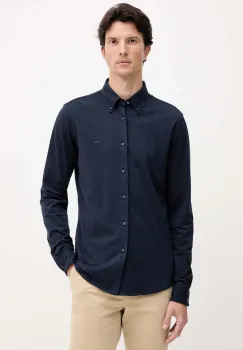 BOSS Orange camasa din bumbac culoarea verde, cu guler button-down, slim, 50543089 imagine