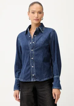 BOSS Orange camasa jeans cu guler clasic, regular, 50553905 imagine