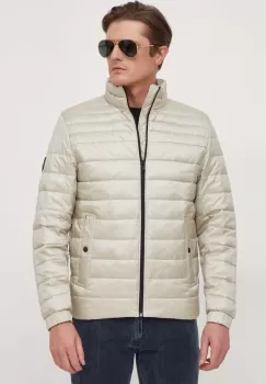 Boss Orange geaca barbati, culoarea bej, de tranzitie imagine