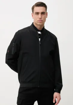 BOSS Orange geaca bomber culoarea negru, de tranzitie, 50537058 imagine
