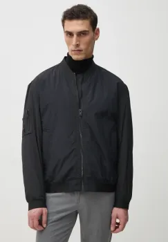 BOSS Orange geaca bomber culoarea negru, de tranzitie, oversize, 50536798 imagine
