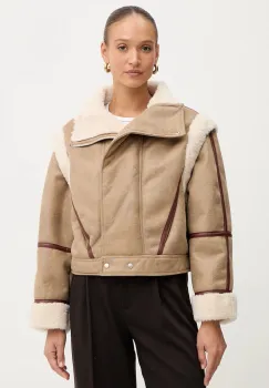 BOSS Orange geaca culoarea bej, de tranzitie, 50548600 imagine