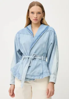 BOSS Orange geaca de blugi C_DNM JACKET PANELED de tranzitie, 50554678 imagine