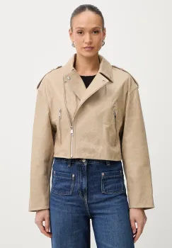 BOSS Orange geaca de piele C Salace imagine