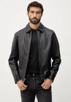 BOSS Orange geaca de piele Jogear imagine