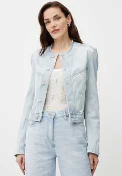BOSS Orange geaca din denim de tranzitie, 50534203 imagine