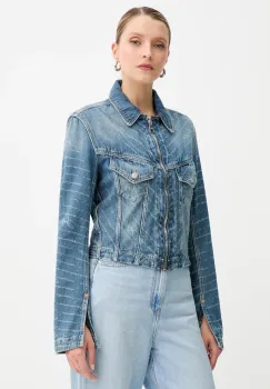 BOSS Orange geaca jeans de tranzitie, 50542426 imagine