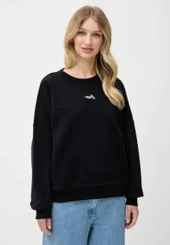 BOSS Orange hanorac de bumbac culoarea negru, cu imprimeu, 50547974 imagine