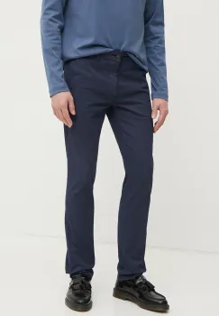 BOSS Orange pantaloni barbati, culoarea albastru marin, drept, 50531123 imagine