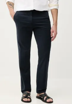 BOSS Orange pantaloni barbati, culoarea albastru marin, drept, 50534378 imagine