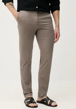 BOSS Orange pantaloni barbati, culoarea bej, cu Fit chinos, 50510917 imagine