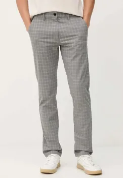 BOSS Orange pantaloni barbati, culoarea gri, slim 50547722 imagine