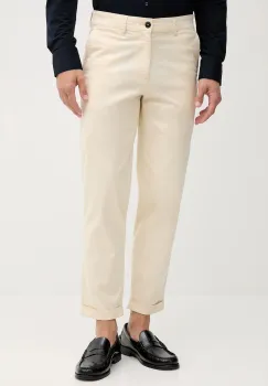 BOSS Orange pantaloni culoarea bej, cu fason chinos, 50542902 imagine