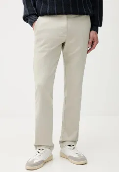 BOSS Orange pantaloni culoarea bej, drept, 50542986 imagine