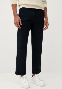 BOSS Orange pantaloni culoarea bleumarin, drept, 50545304 imagine