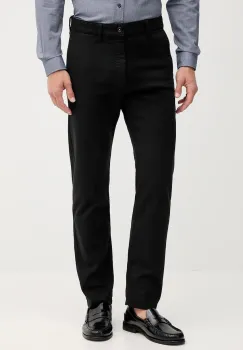 BOSS Orange pantaloni culoarea negru, cu fason chinos, 50542975 imagine
