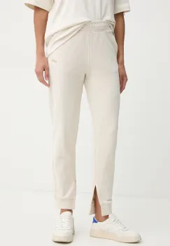 BOSS Orange pantaloni de trening din bumbac femei, culoarea bej, neted, 50531813 imagine