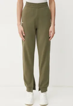 BOSS Orange pantaloni de trening din bumbac femei, culoarea verde, neted, 50531813 imagine