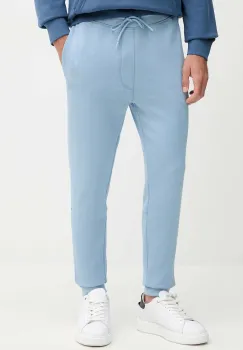 BOSS Orange pantaloni de trening din bumbac melanj imagine