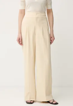 BOSS Orange pantaloni regular pentru femei, cu vascoza C_Tarima imagine