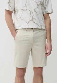 BOSS Orange pantaloni scurti barbati, culoarea bej, 50536723 imagine