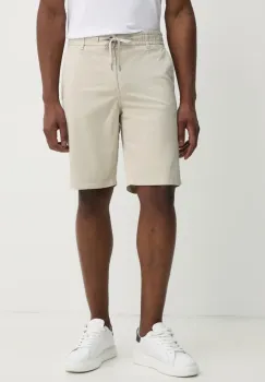 BOSS Orange pantaloni scurti barbati, culoarea bej, 50536885 imagine