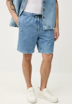 BOSS Orange pantaloni scurti jeans barbati, 50537804 imagine