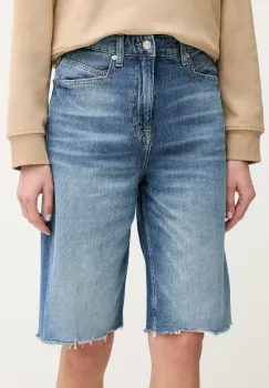 BOSS Orange pantaloni scurti jeans femei, uni, high waist, 50534213 imagine