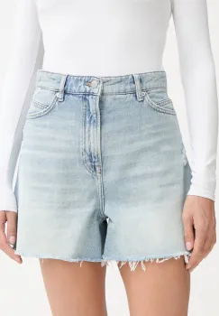 BOSS Orange pantaloni scurti pentru femei, din denim C SHORTS imagine