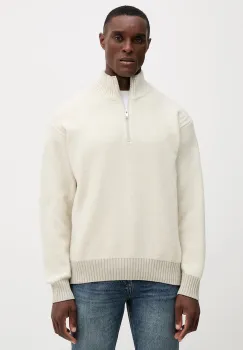 BOSS Orange pulover culoarea bej, light, cu turtleneck, 50548669 imagine