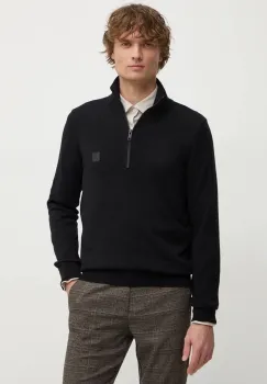 Boss Orange pulover din amestec de lana barbati, culoarea negru, light, 50527585 imagine