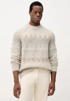 BOSS Orange pulover din amestec de lana culoarea bej, 50548686 imagine