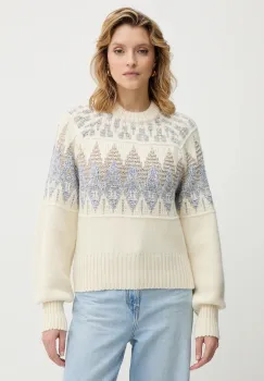 BOSS Orange pulover din amestec de lana culoarea bej, 50551269 imagine