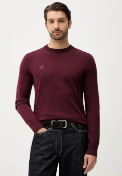 BOSS Orange pulover din amestec de lana culoarea bleumarin, light, 50527583 imagine