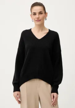 BOSS Orange pulover din amestec de lana culoarea negru, 50550464 imagine